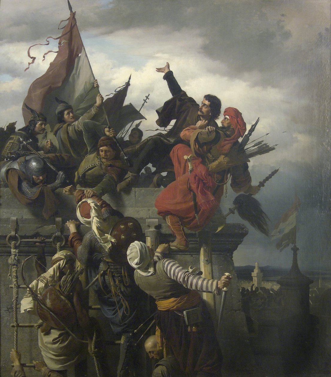Titusz Dugovics självuppoffring, 1859 av Alexander von Wagner