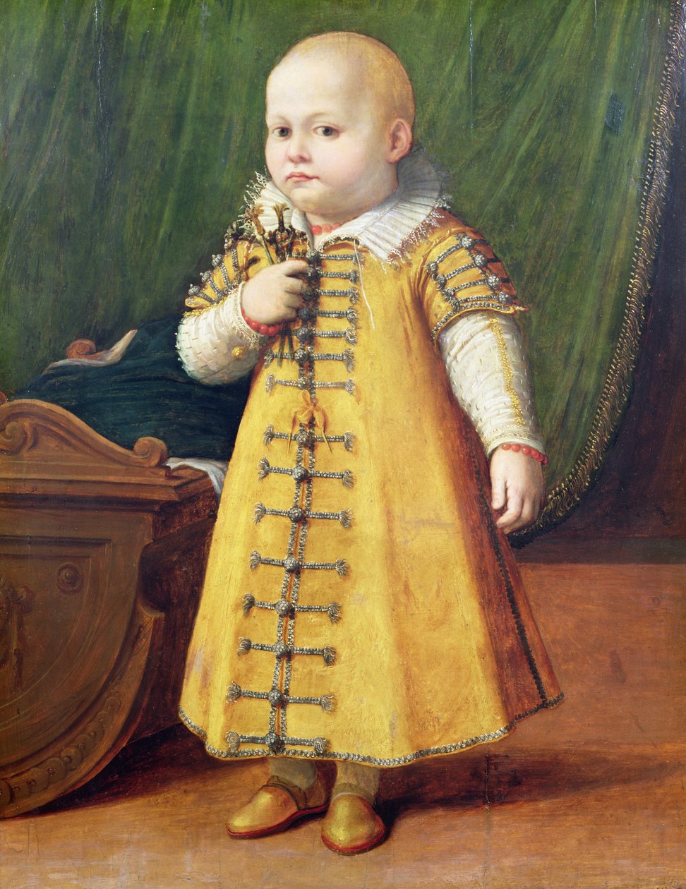 Porträtt av ett barn (panel) av Sofonisba Anguissola