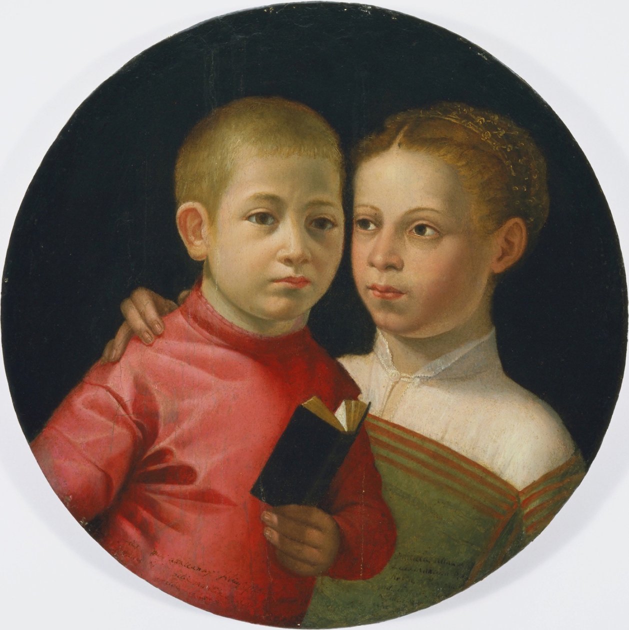 Dubbelporträtt av en pojke och en flicka från familjen Attavanti av Sofonisba Anguissola