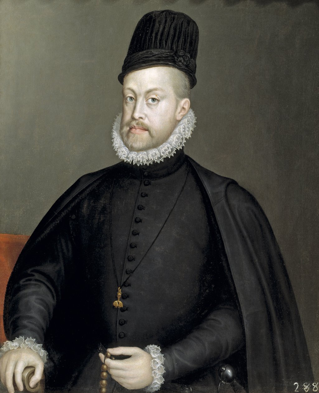 Porträtt av Filip II 1527-1598, kung av Spanien och Portugal, 1565 av Sofonisba Anguissola