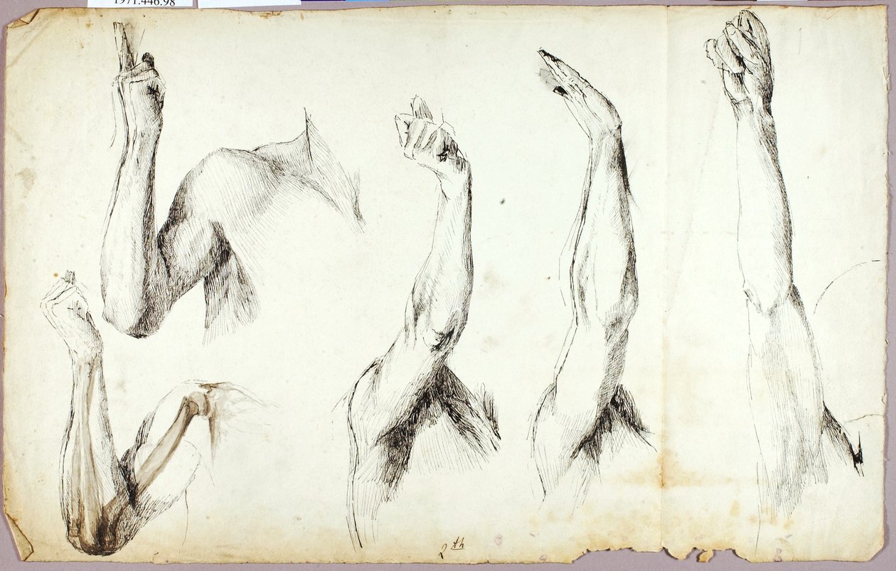 Armstudier, nr 2 av Solon H. Borglum