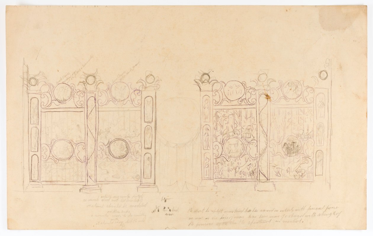 Staketstudie av Solon H. Borglum