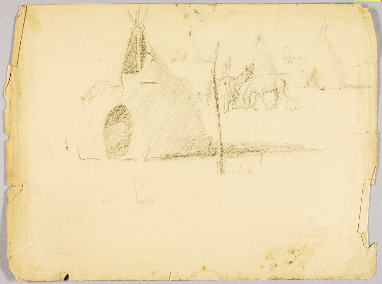 Indian Village av Solon H. Borglum