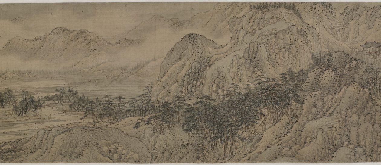 Wang River Estate, 1570-talet (bläck och färg på siden) av Song Xu
