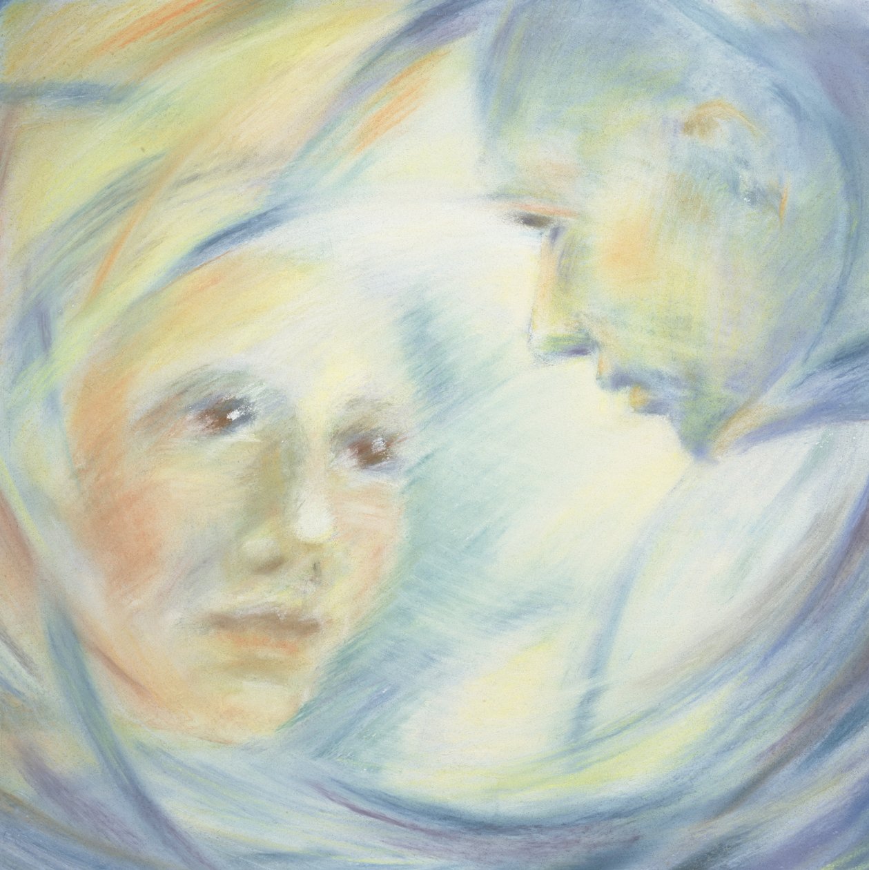 Encounter, 2002 (pastell på papper) av Sophie Hacker
