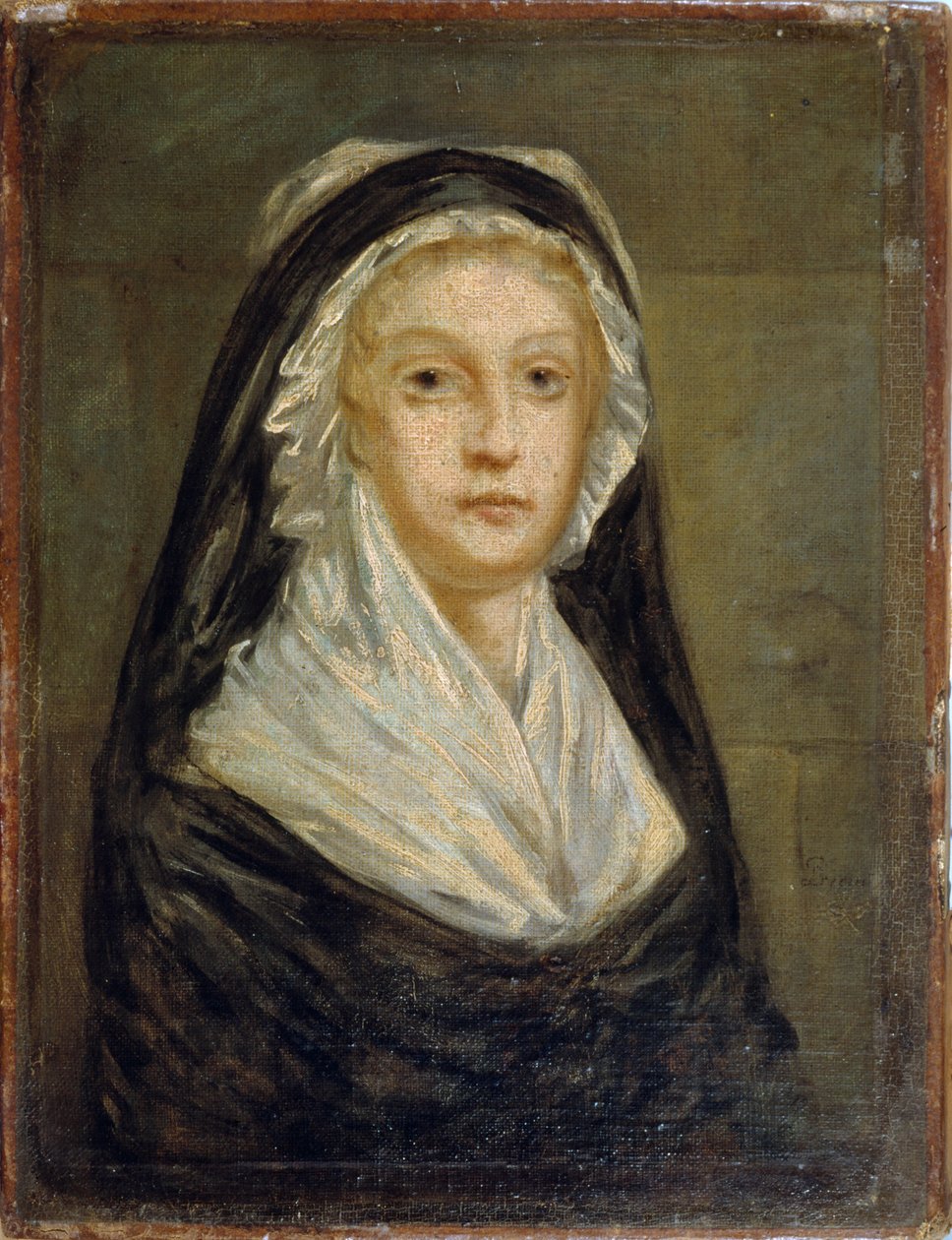 Marie Antoinette på Conciergerie, 1793. av Sophie Prieur