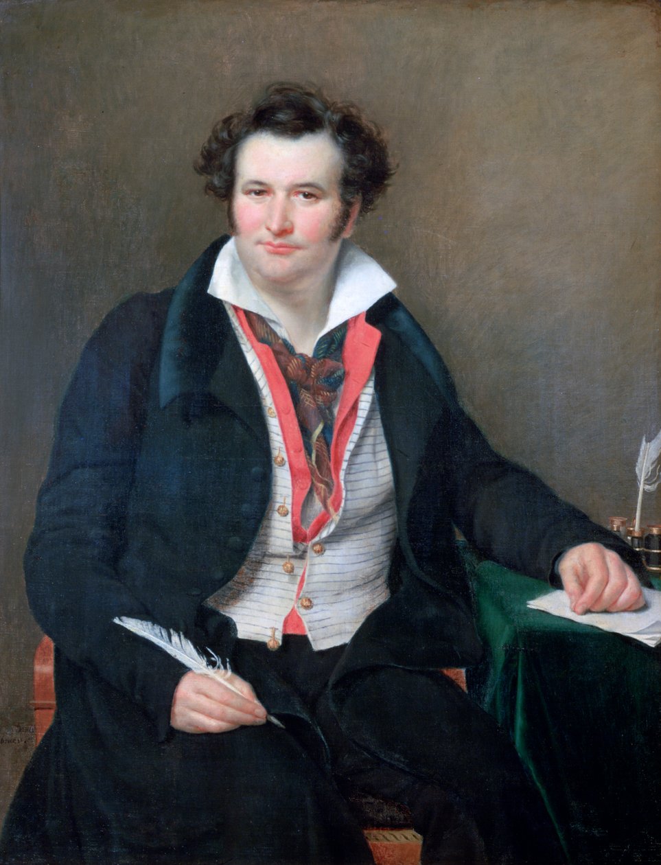 Porträtt av Bernard Wolf, c1823 av Sophie Rude