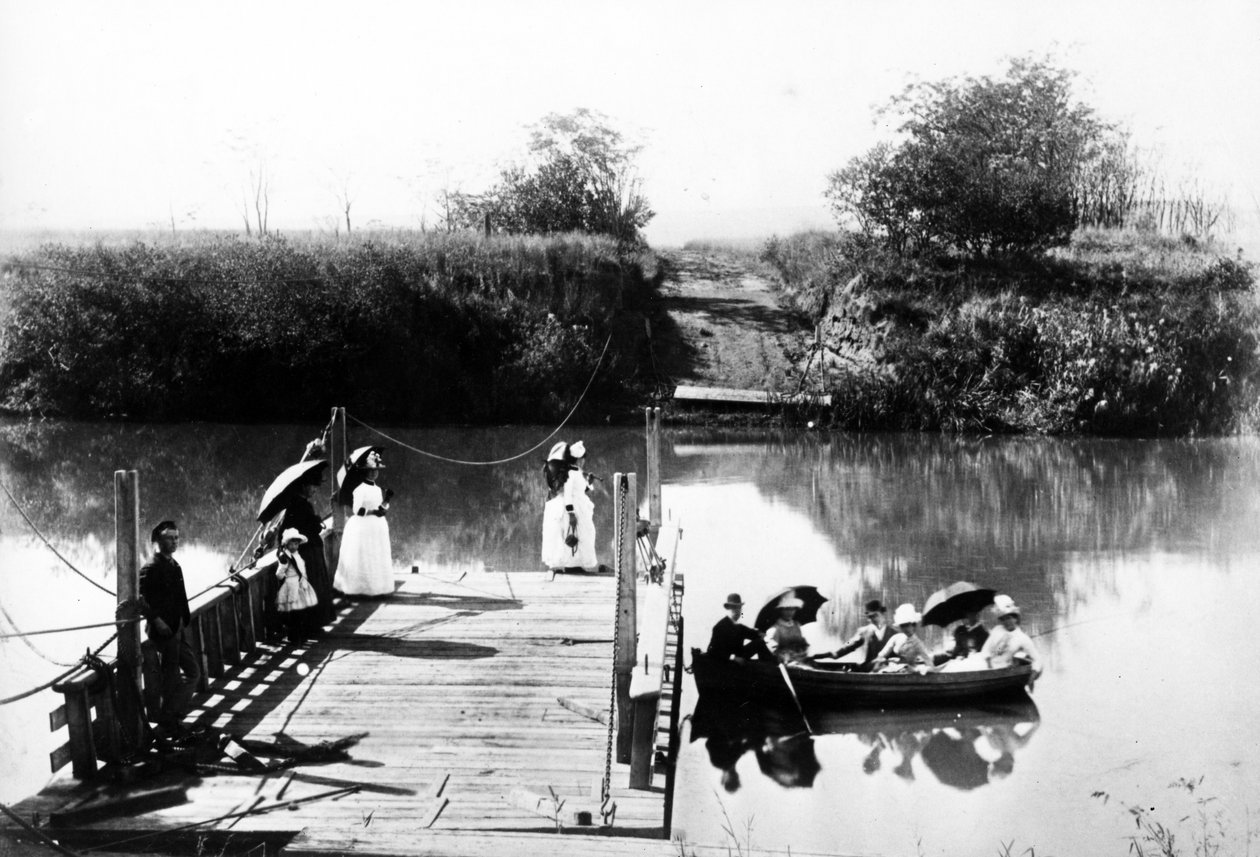 Bains Drift, kolonin Natal, c.1895 av South African Photographer