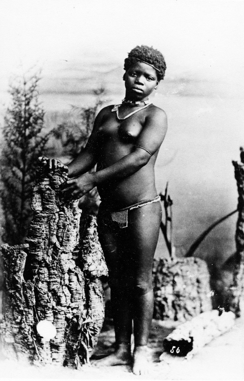 Lulu, en Intombi Zulu Girl, ca 1895 av South African Photographer