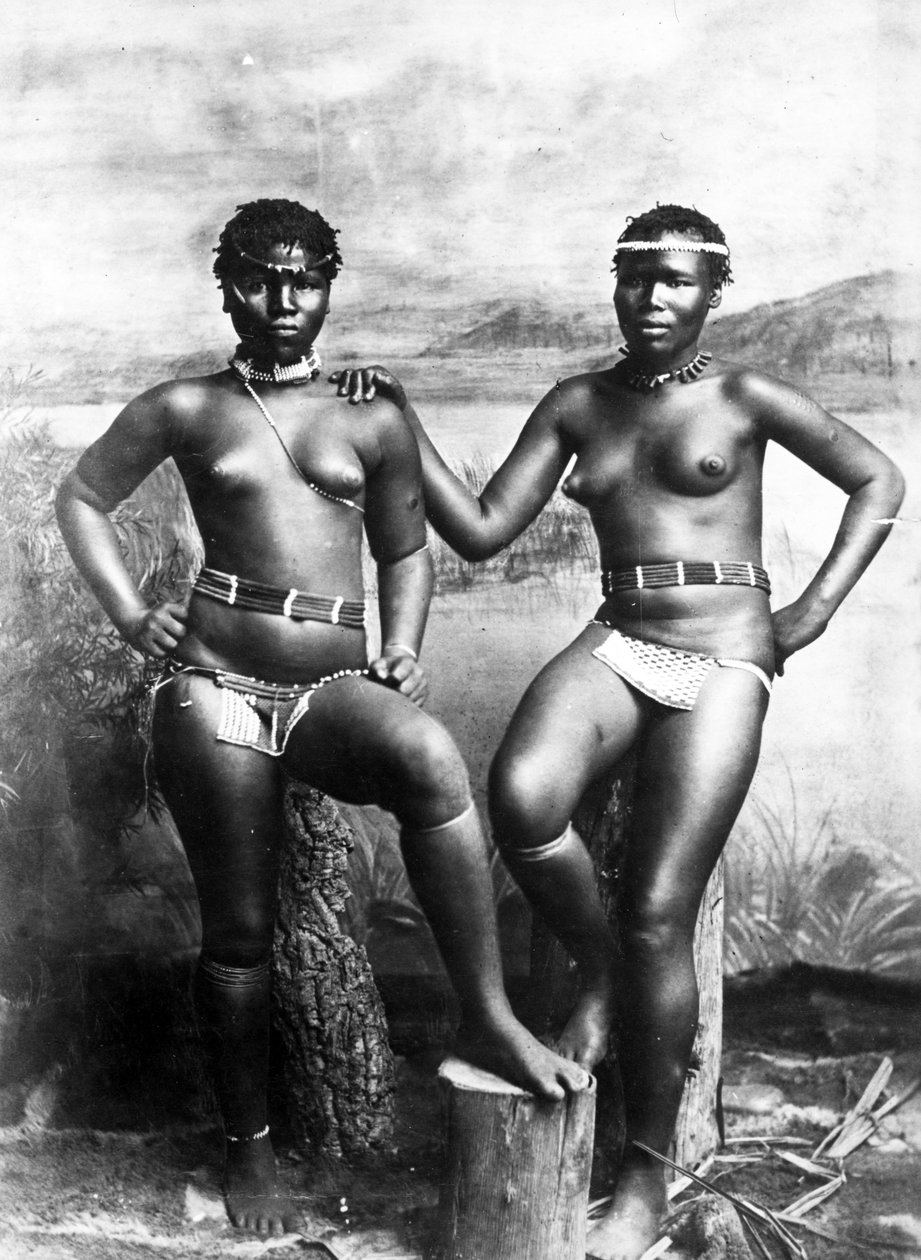Zulu Sisters, ca 1895 av South African Photographer