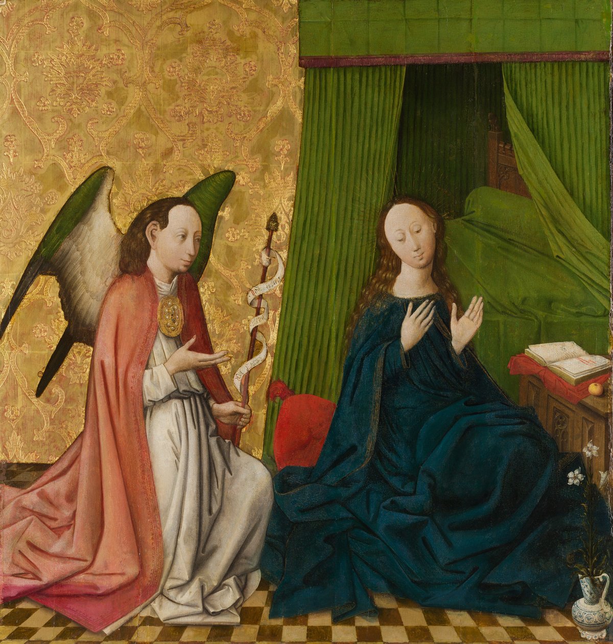 Bebådelsen. av South Netherlandish Painter