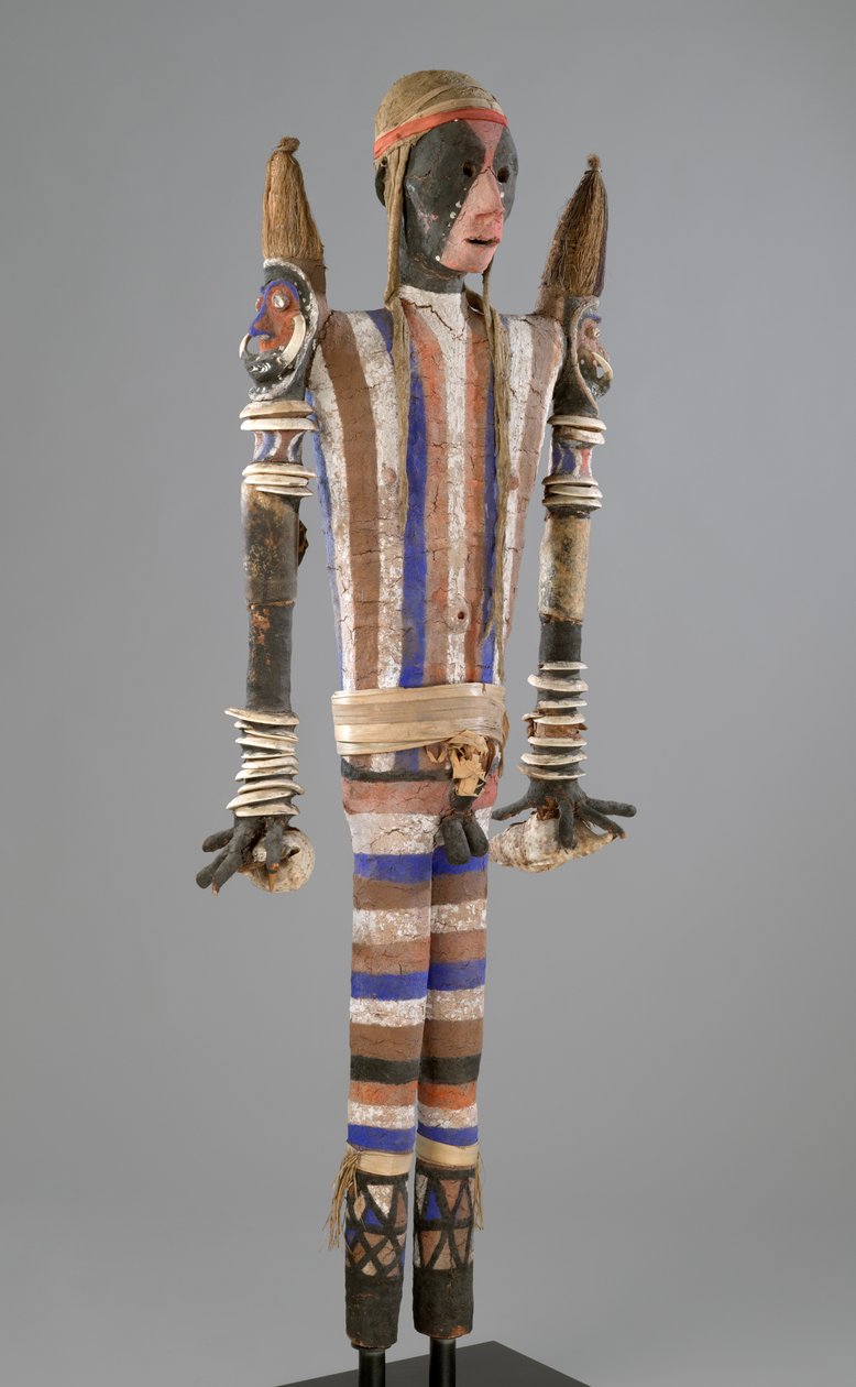 Rambaramp Effigy Figure, tillverkad i Malakula, Vanuatu av South Pacific