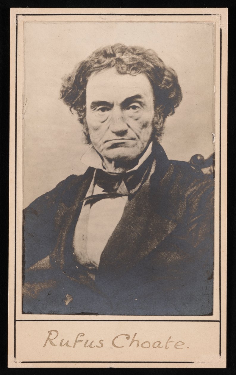 Porträtt av Rufus Choate 1799-1859, före 1859. av Southworth and Hawes