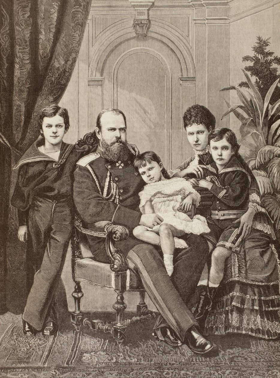 Alexander III av Ryssland och hans familj, från 