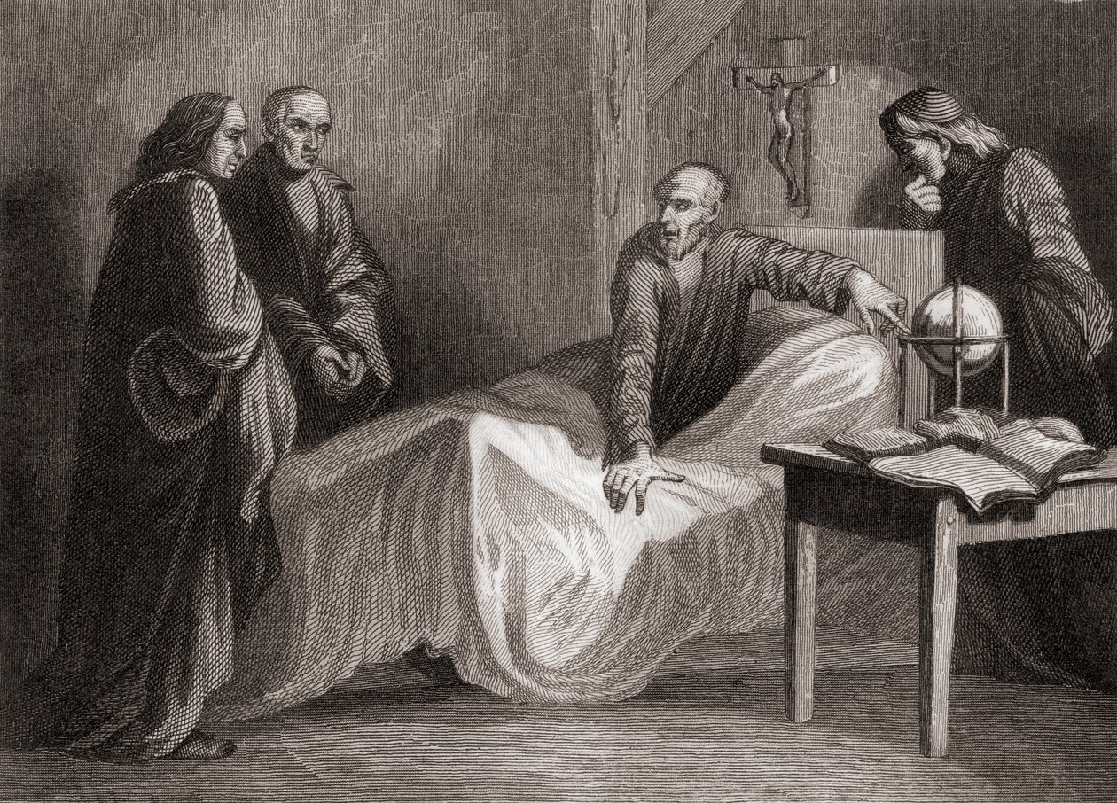 Den helige Ignatius av Loyolas död av Spanish School