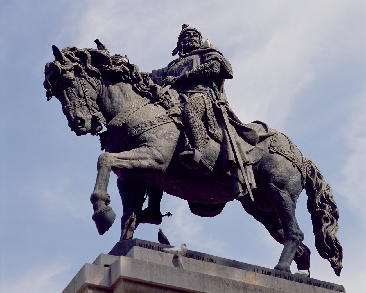 Ryttarstaty av Jaime I (1208-76) El Conquistador, 1890 (brons) av Spanish School