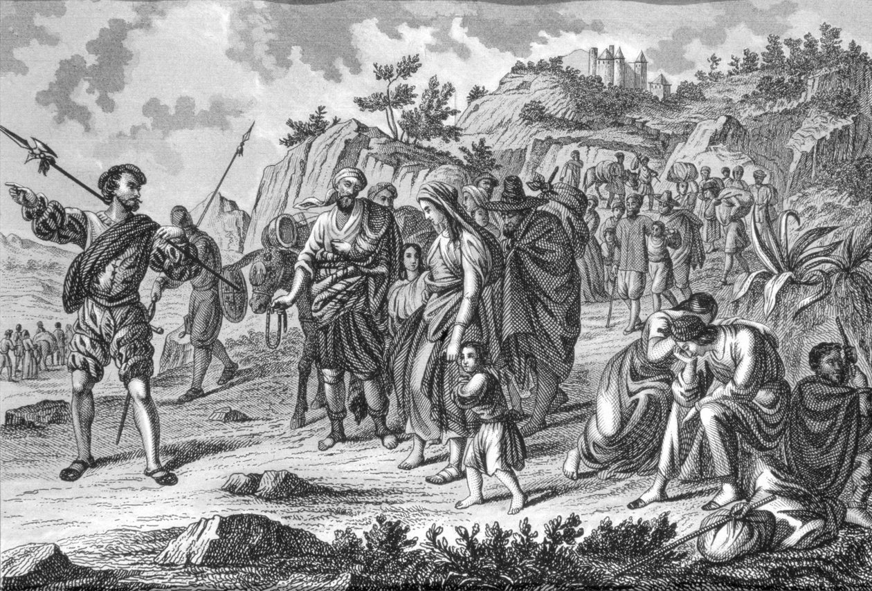 Utvisning av morerna från Spanien, med början 1609 av Spanish School