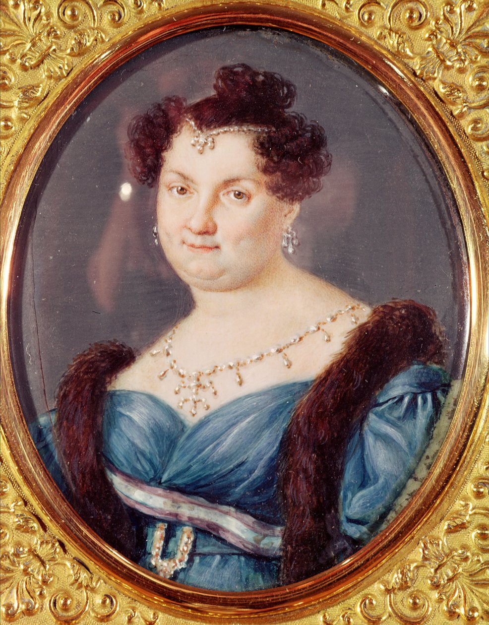 Marie-Christine de Bourbon-Sicile (1806-78) Malkia wa Uhispania swed av Spanish School