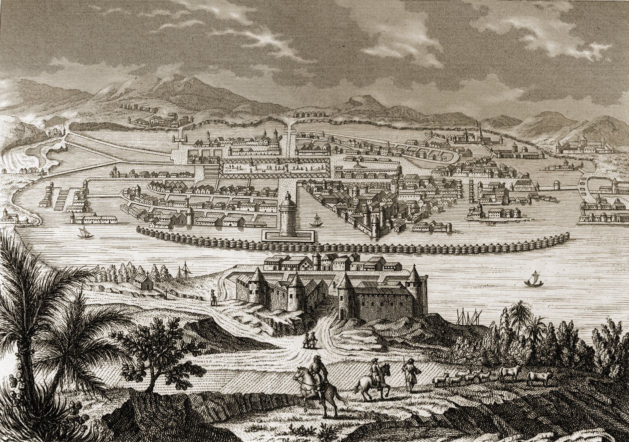 Mexico City vid tiden för den spanska erövringen (1519-35) av Spanish School