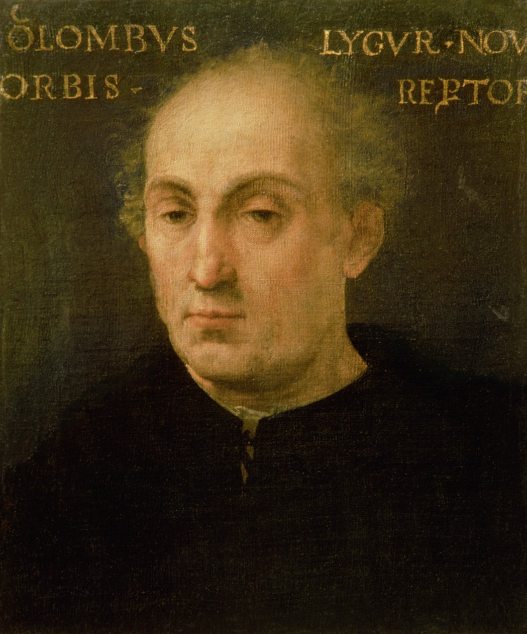 Porträtt av Christopher Columbus (1451-1506) av Spanish School
