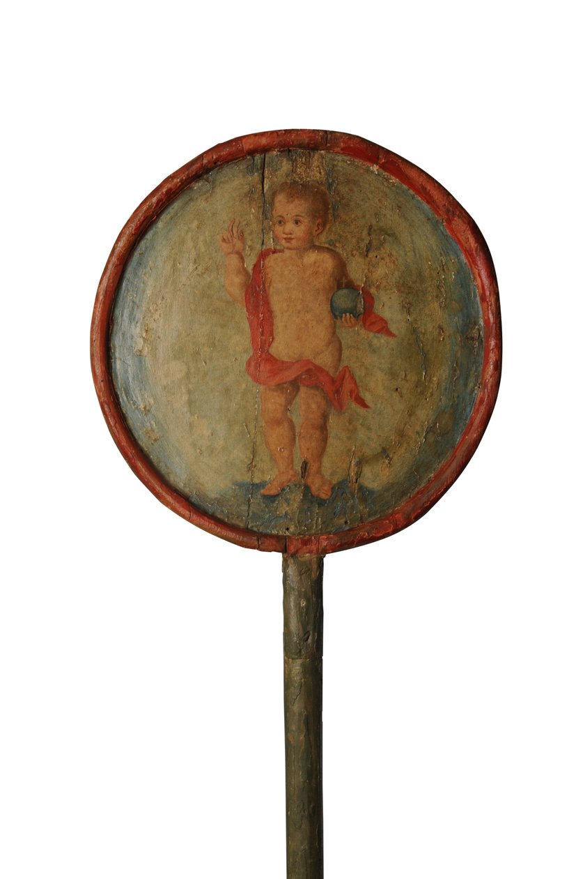 Processionspersonal med målad dekoration, Spanien, ca 1700 av Spanish School