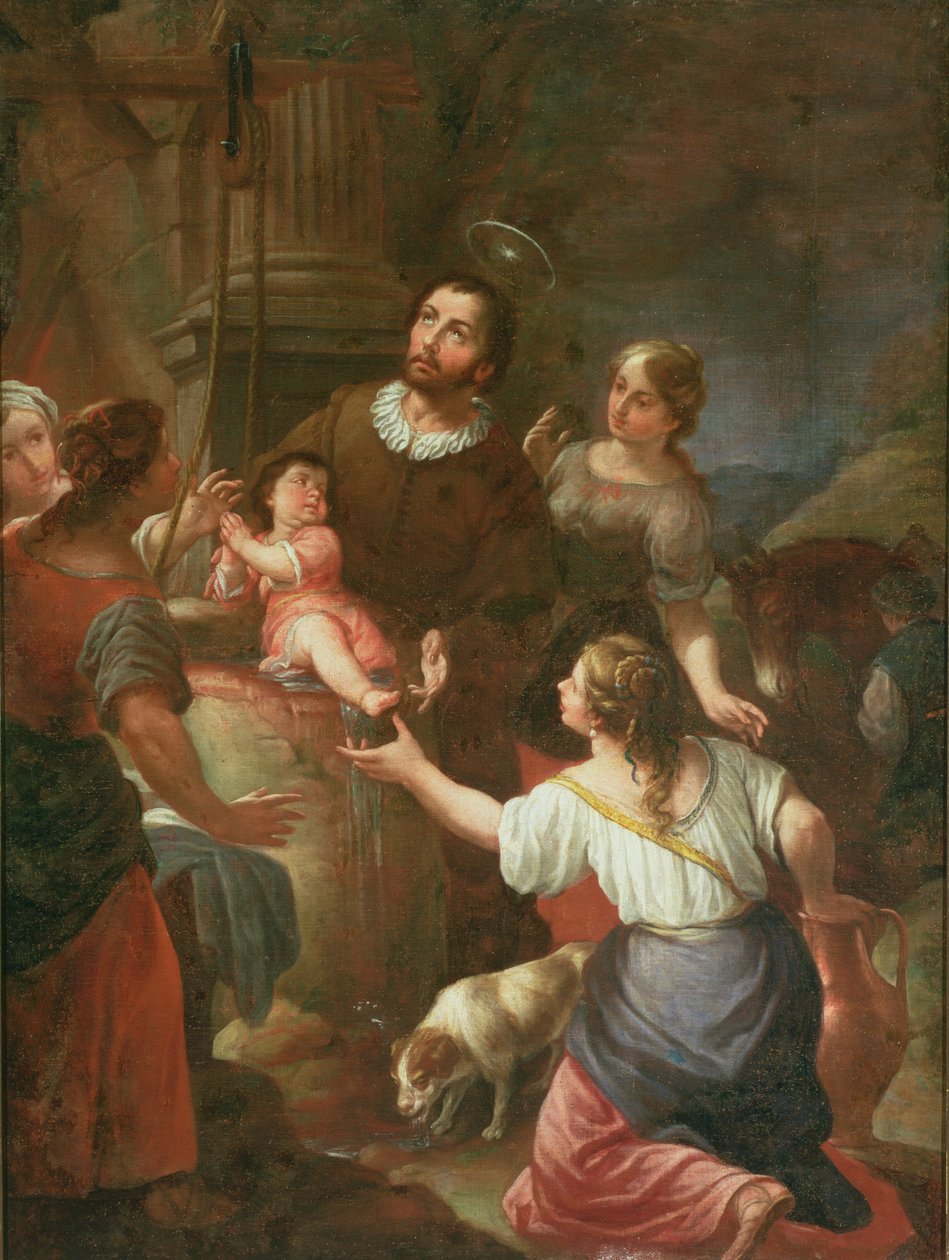 St. Isidore och miraklet vid brunnen, Madrid-skolan av Spanish School
