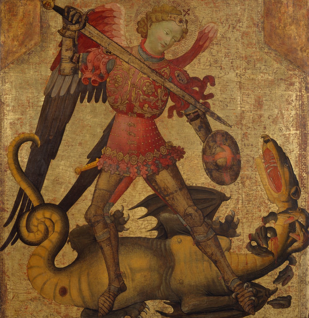 Sankt Mikael och draken, ca. 1405. av Spanish