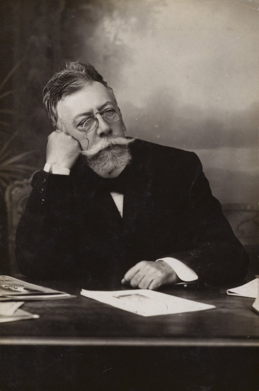 Angel Guimera (1845-1924), spansk dramatiker (svartvitt foto) av Spanish Photographer