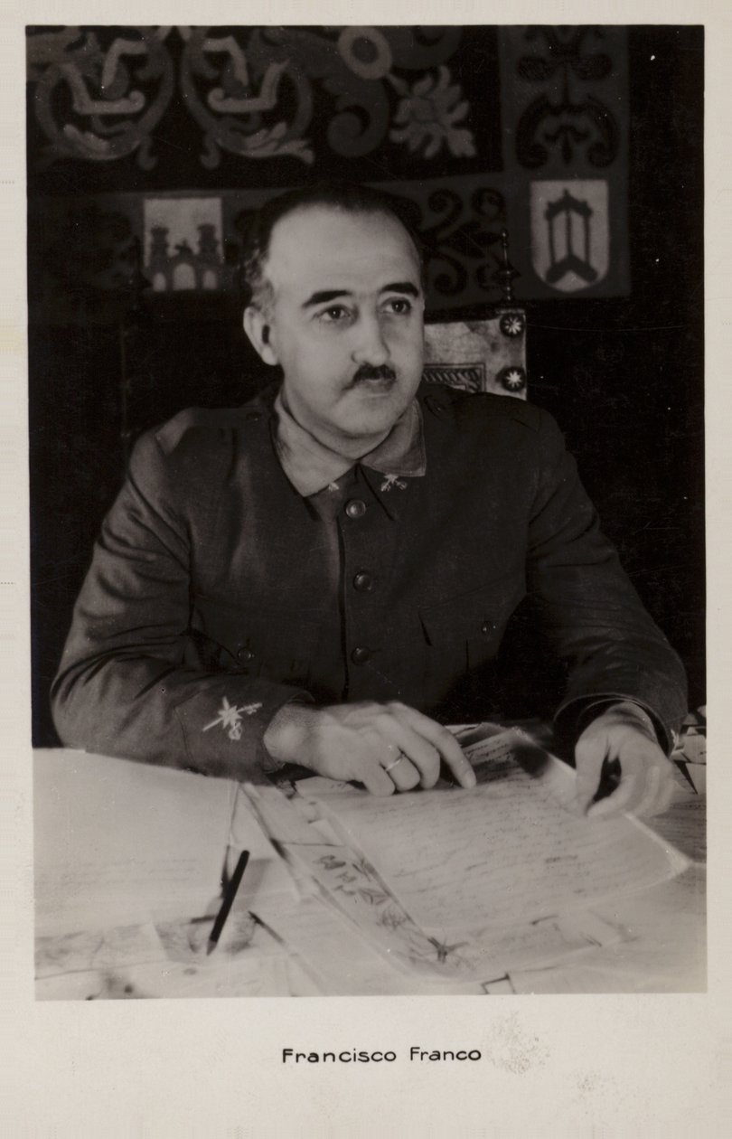 Francisco Franco (svartvitt foto) av Spanish Photographer