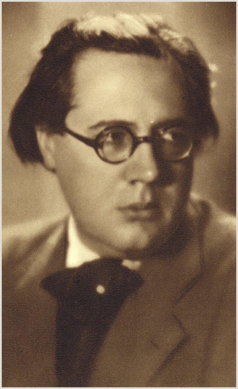 Porträtt av Andres Segovia (svartvitt foto) av Spanish Photographer