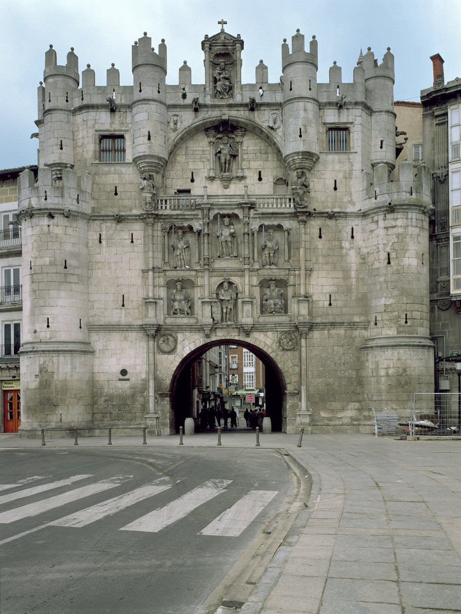 Arco de Santa Maria, en gång en del av stadsmuren av Spanish School