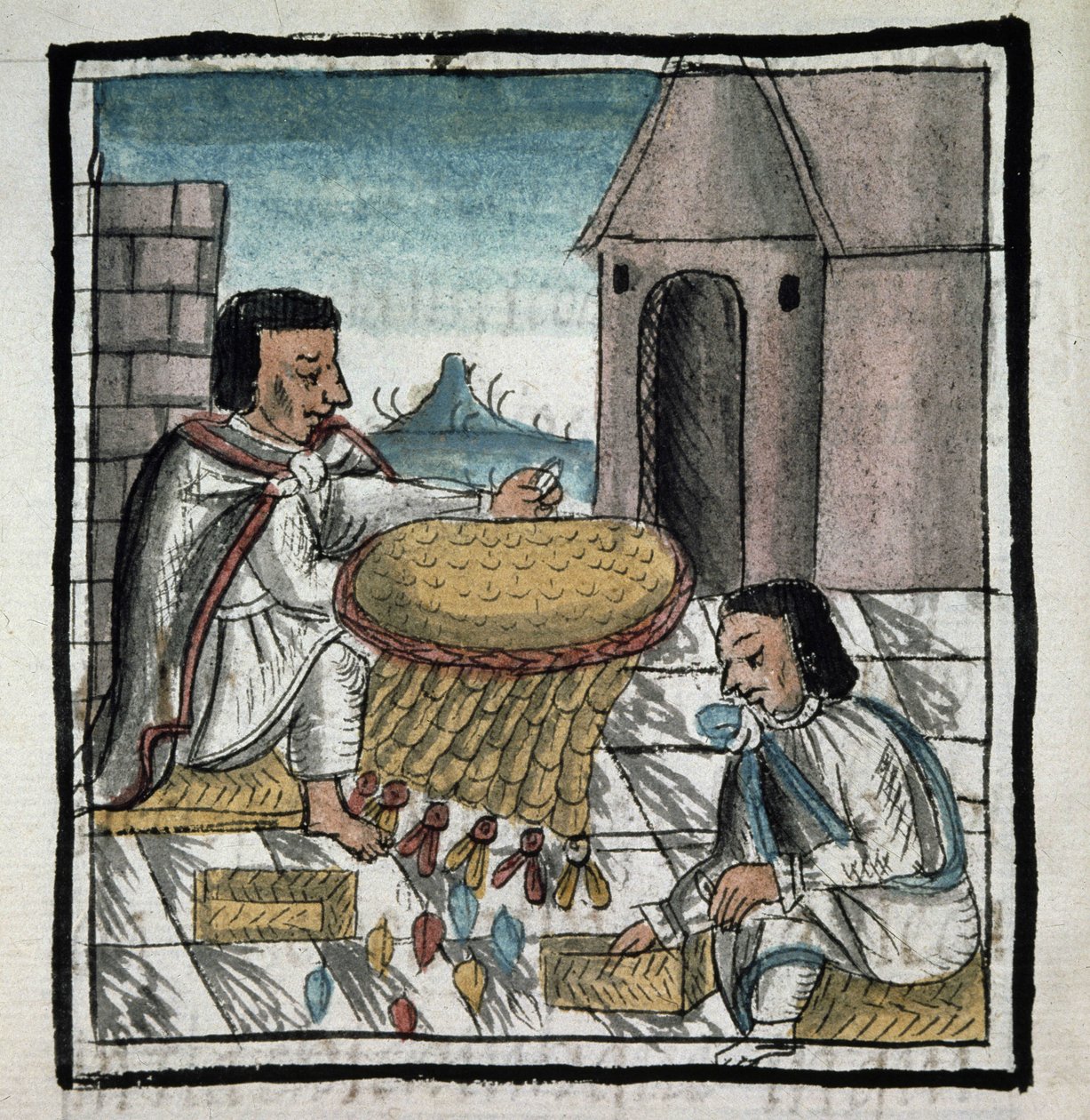 Codex från erövringen av Mexiko: metod för att bevara mat mot hunger av Spanish School