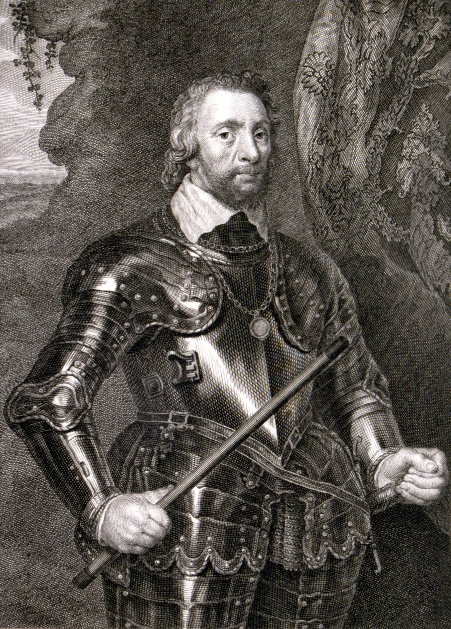 Don Alonso Perez de Guzman den gode (gravyr) av Spanish School