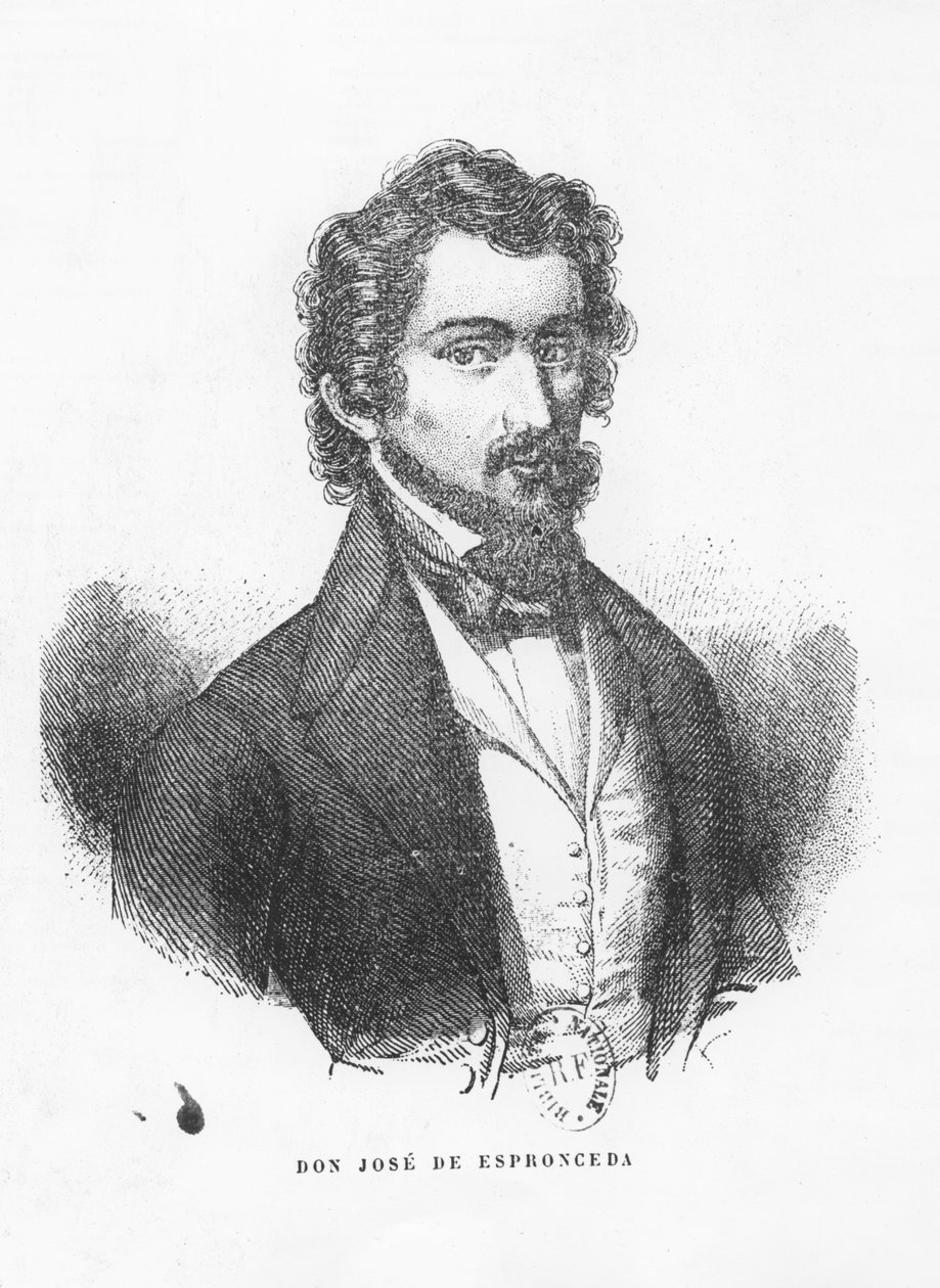 Don José de Espronceda av Spanish School