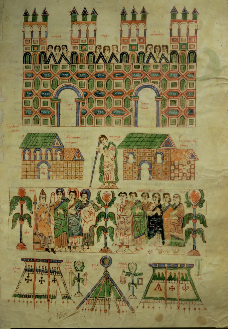 F.142 The Council of Toledo, från Abeldas Councilar Codex av Spanish School