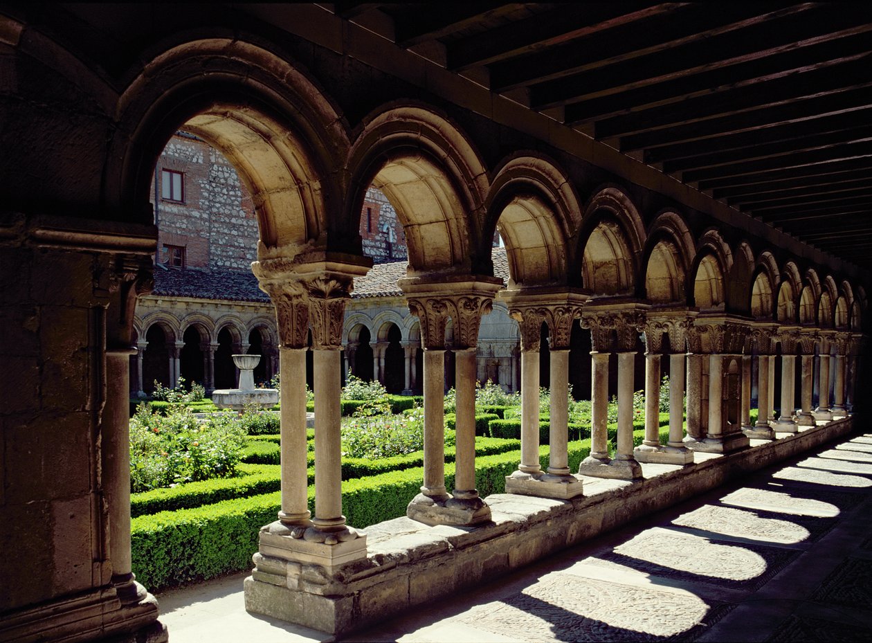 Trädgårdskloster vid Las Huelgas-klostret, ca 1180 av Spanish School