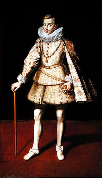 Infante Carlos, bror till Philip IV (olja på duk) av Spanish School