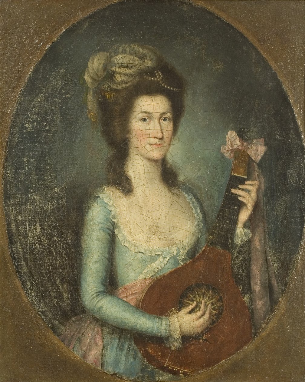 Lady spelar gitarr av Spanish School