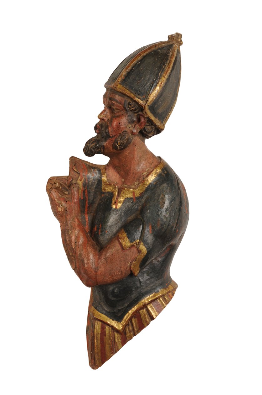 Limewood snidning av en soldat av korset, Spanien, c.1600 (limewood) av Spanish School