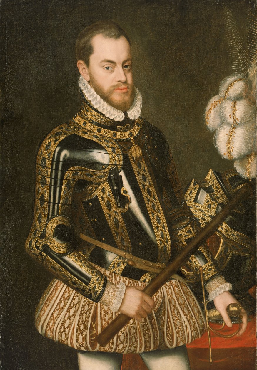 Filip II av Spanien (1527-1598) av Spanish School