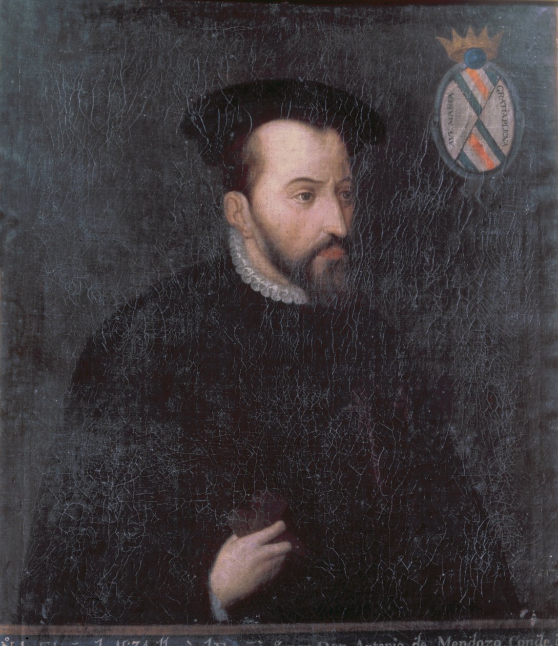 Porträtt av Antonio de Mendoza, ca 1534 (olja på duk) av Spanish School