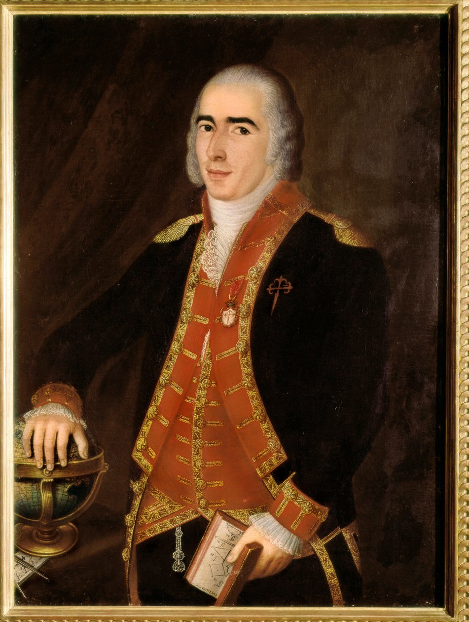 Porträtt av Francisco ALSEDO BUSTAMANTE (1758-1805), sjöman och spansk militär. Anonym målning av den spanska skolan. Madrid, Marinmuseum. av Spanish School