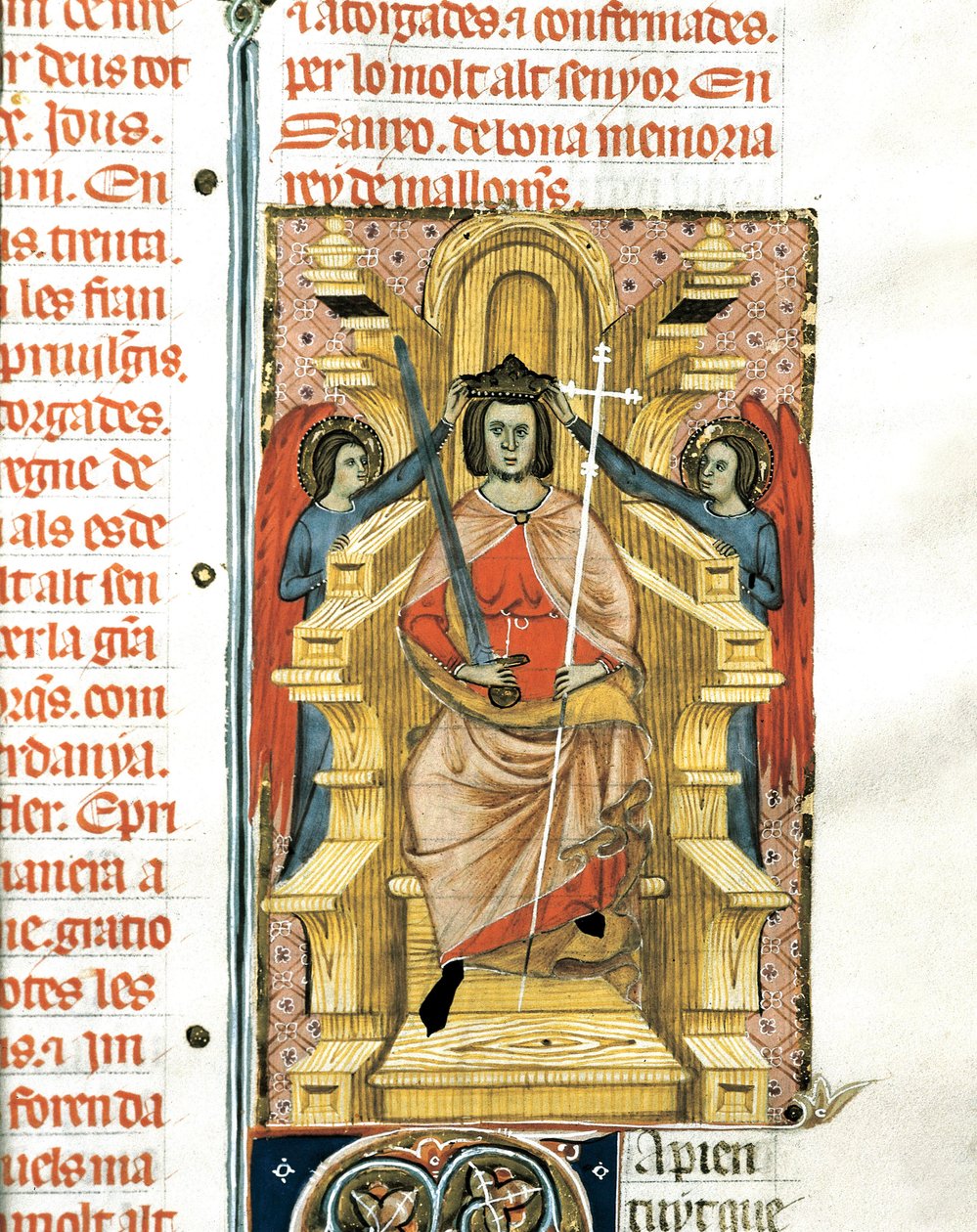 Porträtt av James III (James III av Mallorca). av Spanish School