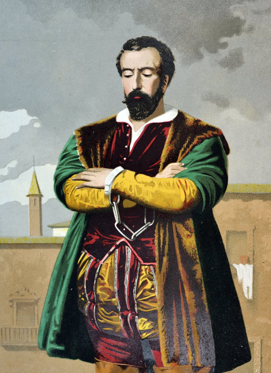 Porträtt av Juan de Padilla av Spanish School
