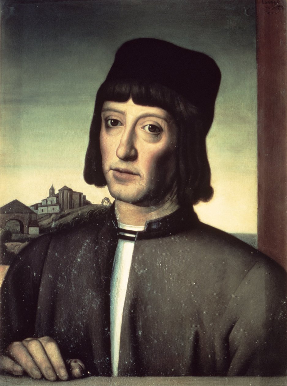 Porträtt av Martin Alonzo Pinzon (d.1493) av Spanish School