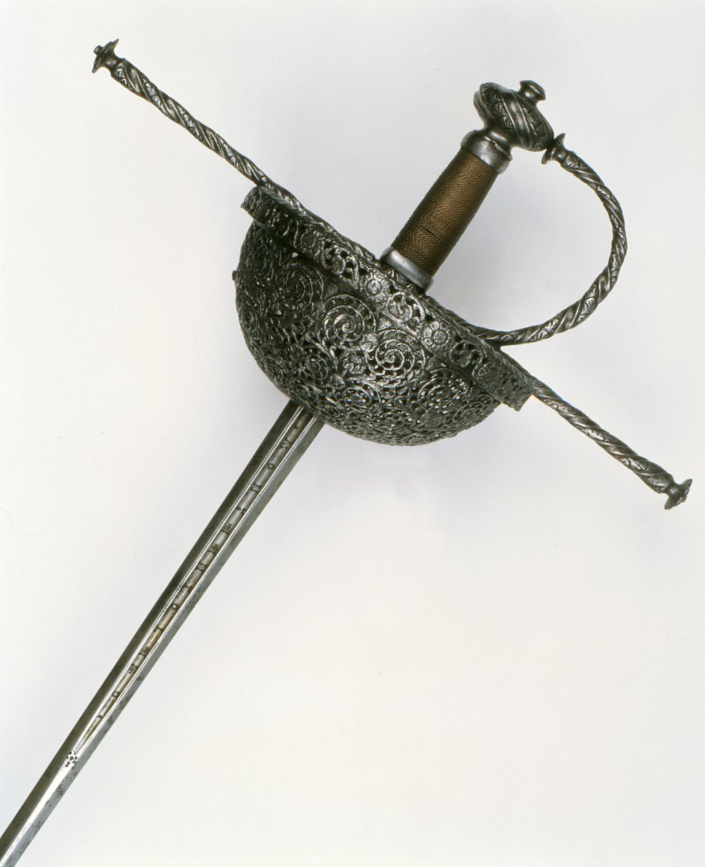 Rapier handtag (stål) av Spanish School