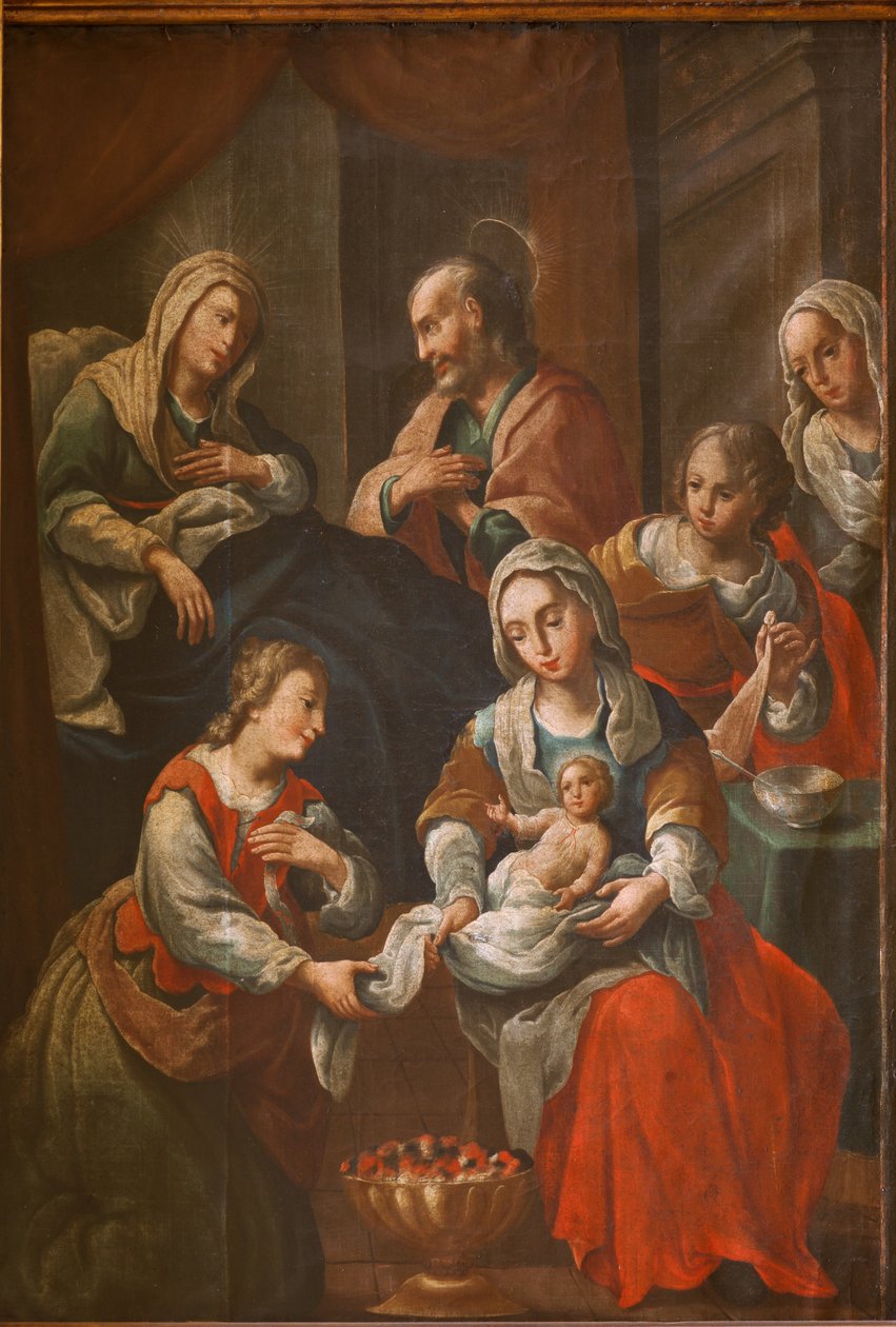 Fristad (Santuario de Queralt). Kyrkan. Interiör. Målning. 1800-talet av Spanish School