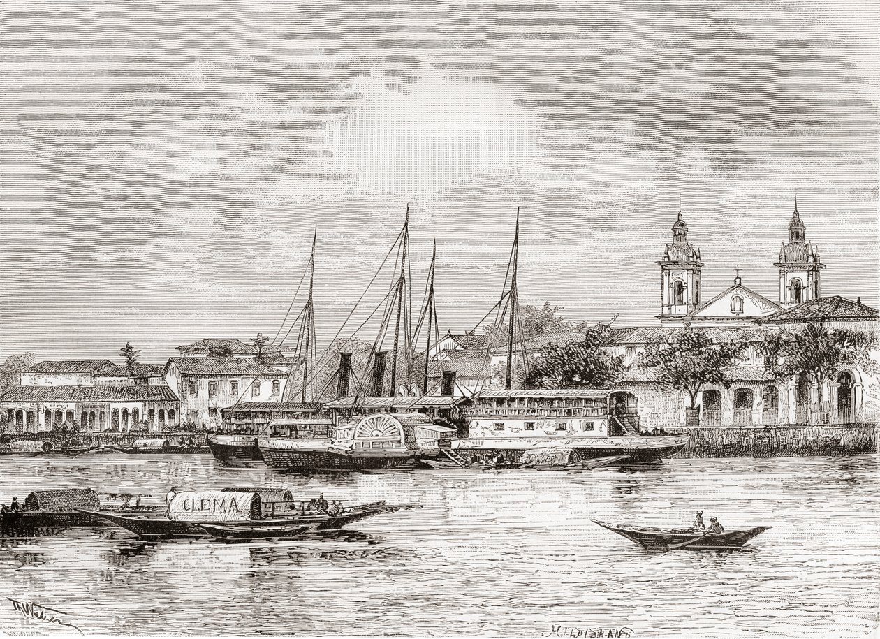 Hamnen i Manaus, delstaten Amazonas, norra Brasilien av Spanish School