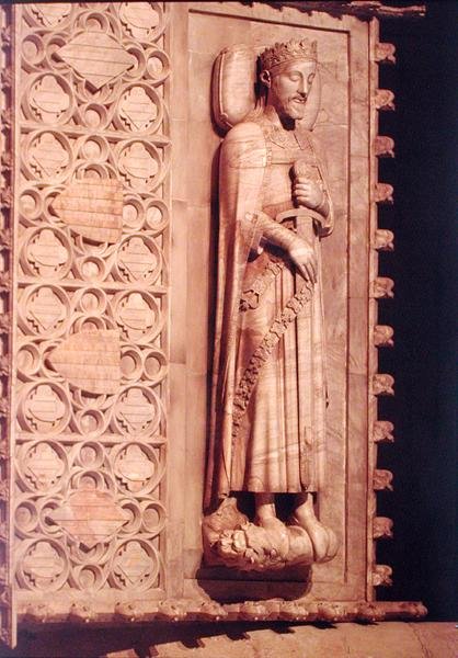 Tomb of James I the Conquistador (1207-76) (marmor) av Spanish School