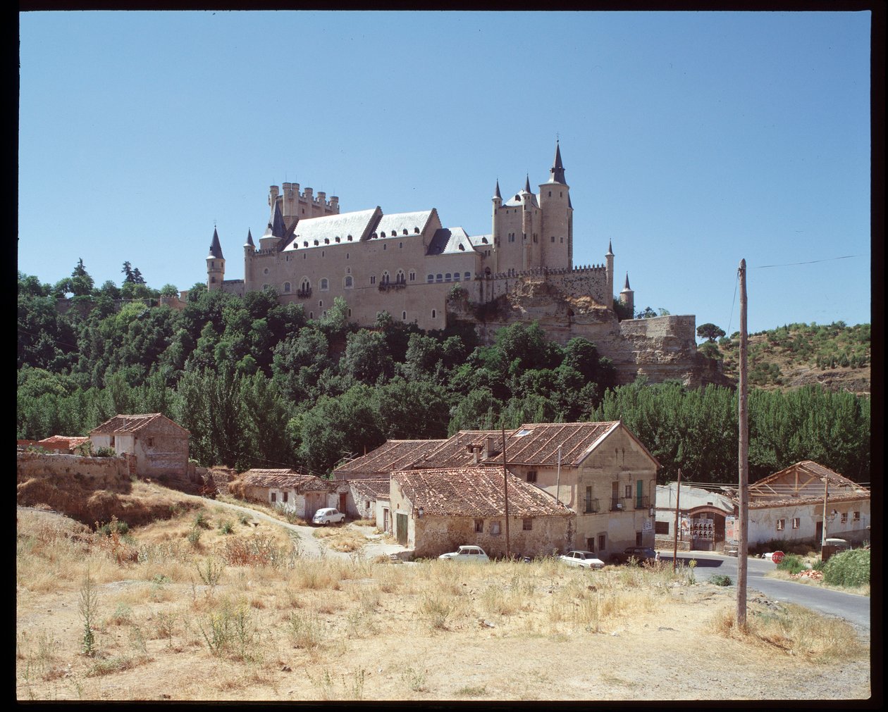 Utsikt över alcazar av Spanish School